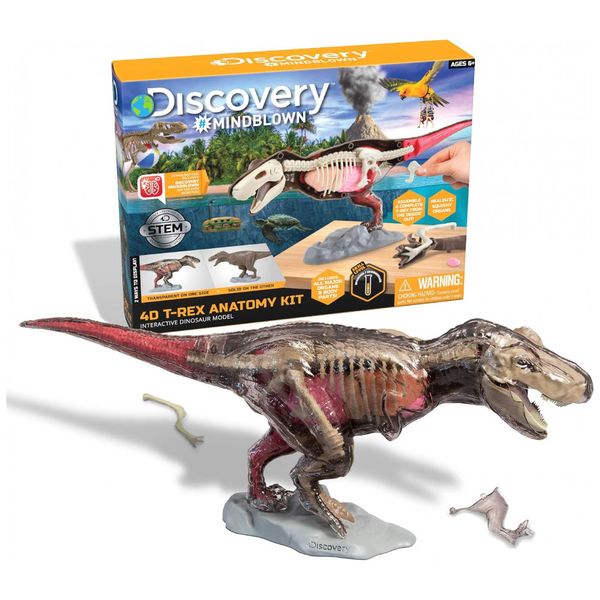 Discovery Mindblown Kit Interativo de Anatomia de Dinossauros Educacional para Crianças