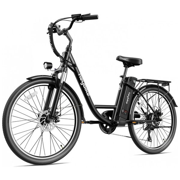 Heybike Cityscape Bicicleta Elétrica Motorizada 7 Velocidades e 5 Modos, 350W, Preta