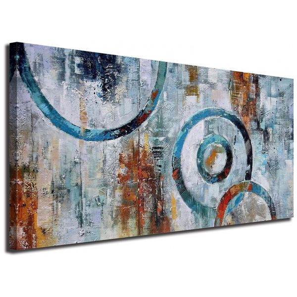 Quadro Decorativo Geometrico e Moderno 101 x, ARJUN, Azul