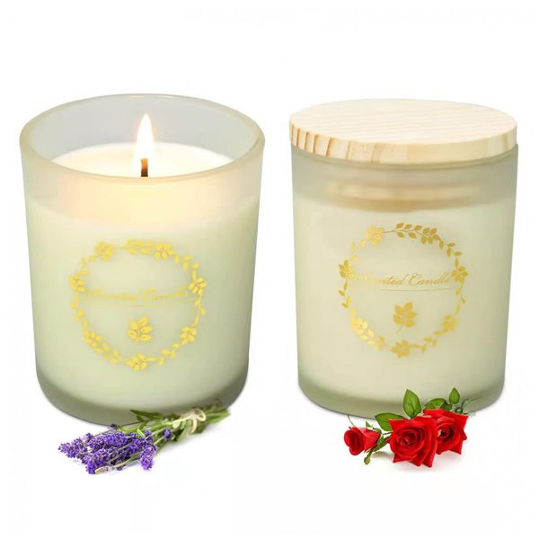 Vela de Aromaterapia para Casa 1.5L, Aroma Floral, 1 Unidade, PLEYIDOOL, Branco