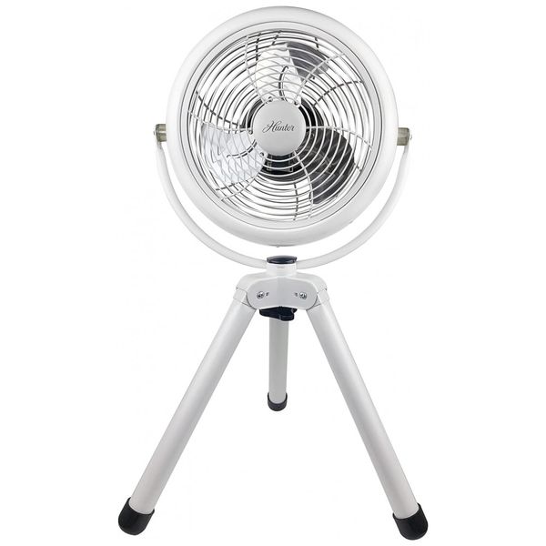 Ventilador de Mesa Retro 3 Velocidades, 110v, HUNTER 90626 WHz, Branco