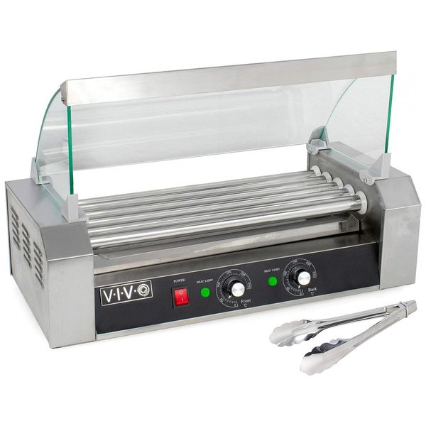 Máquina para Cozinhar Salsichas até 12 UN, 750W, 110v, VIVO HOTDG V205, Prateado