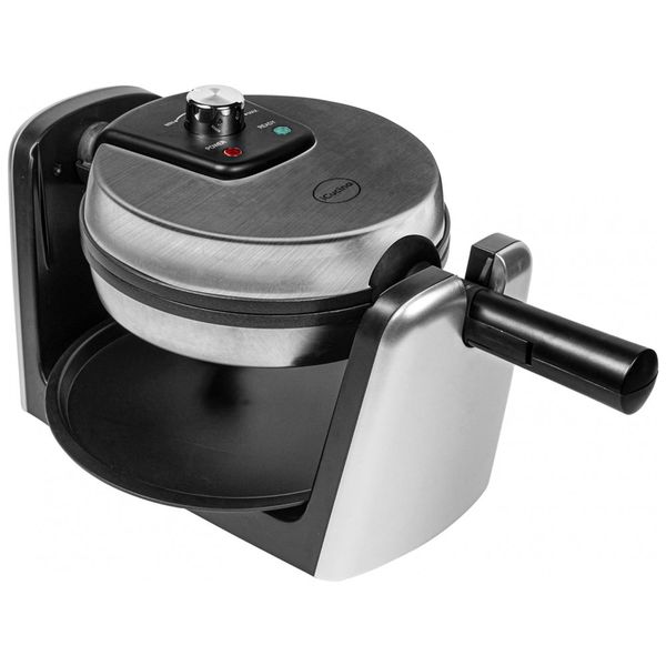 Máquina de Waffle Antiaderente, Aço Inoxidável, 1000W, 110v, ICUCINA, Prateado