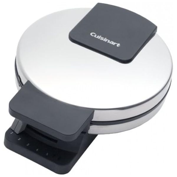 Máquina de Waffle Antiaderente, Aço Inoxidável, 110v, CUISINART WMR C, Prateado