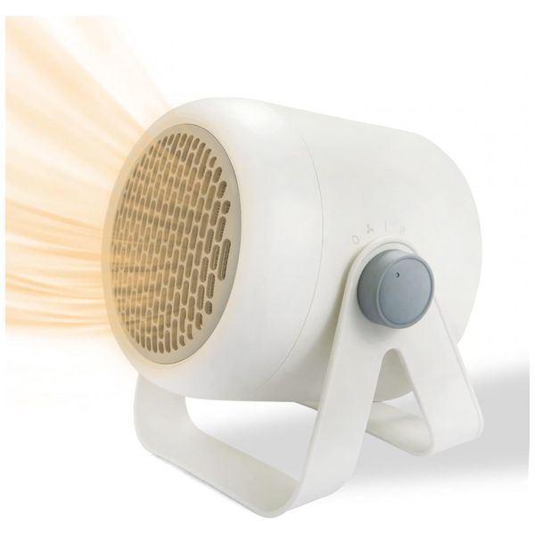 Mini Aquecedor de Cerâmica Elétrico Portátil, 2 Configurações, 500W, 110V, Xingsinan NFJ 02, Branco