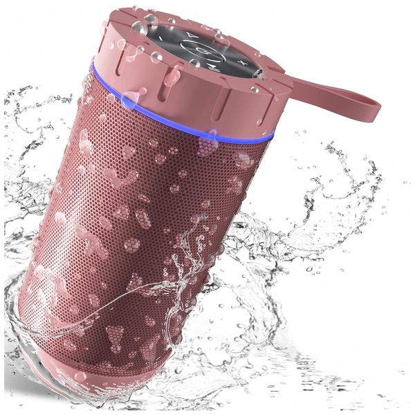 Caixa de Som Bluetooth sem Fio Portátil à Prova d IPX7, 25W, até 36H, COMISO X26L, Rosa