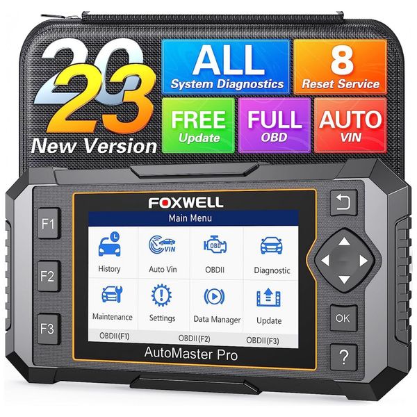 Scanner Automotivo com Diagnóstico Obd2, 12V, FOXWELL NT624 Elite, Preto