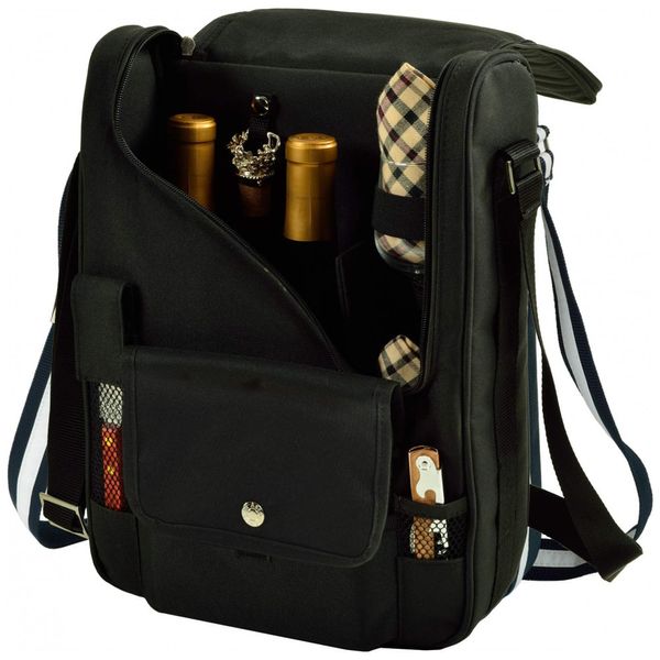 Piquenique no Bolsa Térmica Para Transporte de Vinhos até 3 Garrafas, PICNIC AT ASCOT 535 L, Preto