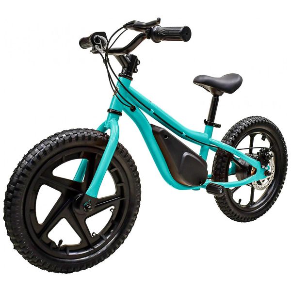 Massimo Bicicleta Infantil Elétrica com 2 Velocidades e Apoo para Pés, 350W, 24V, Azul