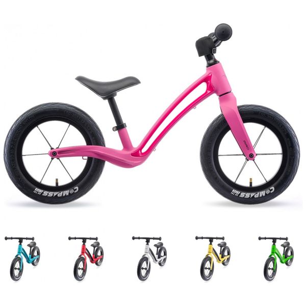 AIRO Bicicleta Infantil com Design para Fácil Equilíbrio, 2 anos, HORNIT, Rosa
