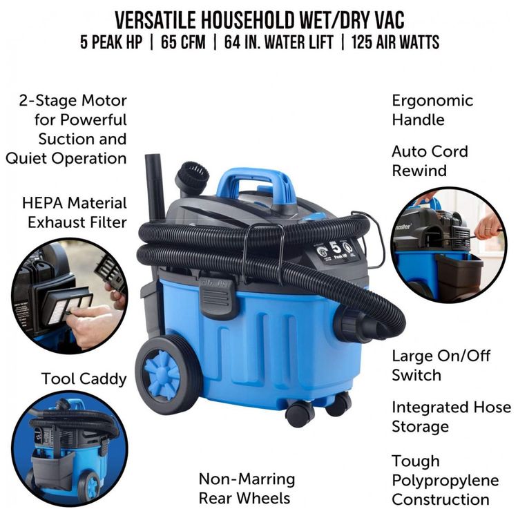 Aspirador-de-Po-Seco-e-Umido-15L-5-Pico-HP-com-Extensores-foto-1