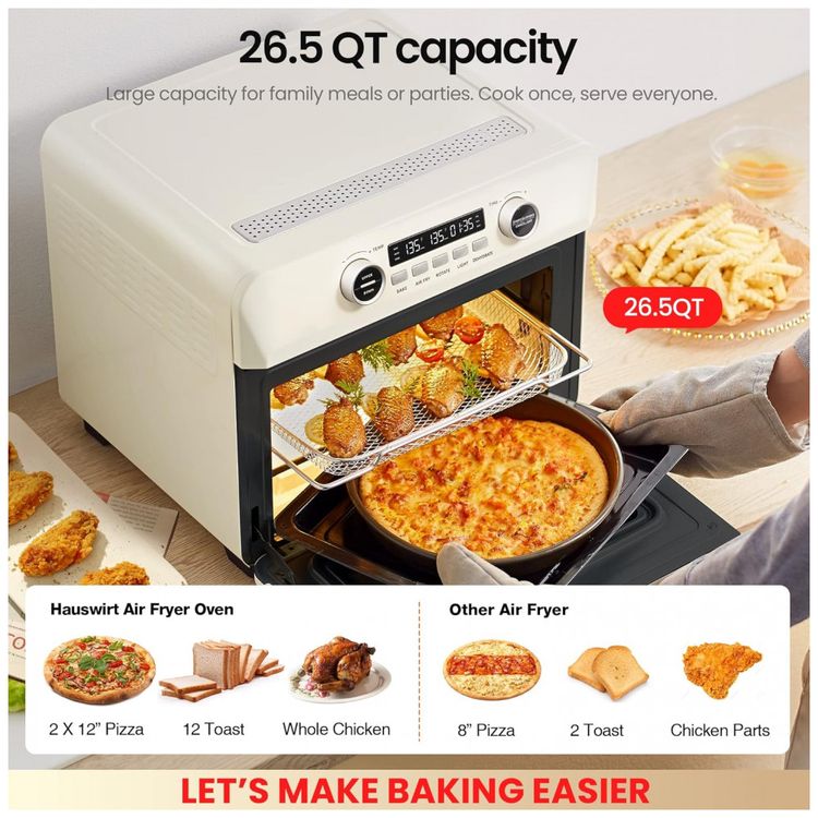 Forno-Eletrico-de-Bancada-10-em-1-Capacidade-26L-Aco-foto-1