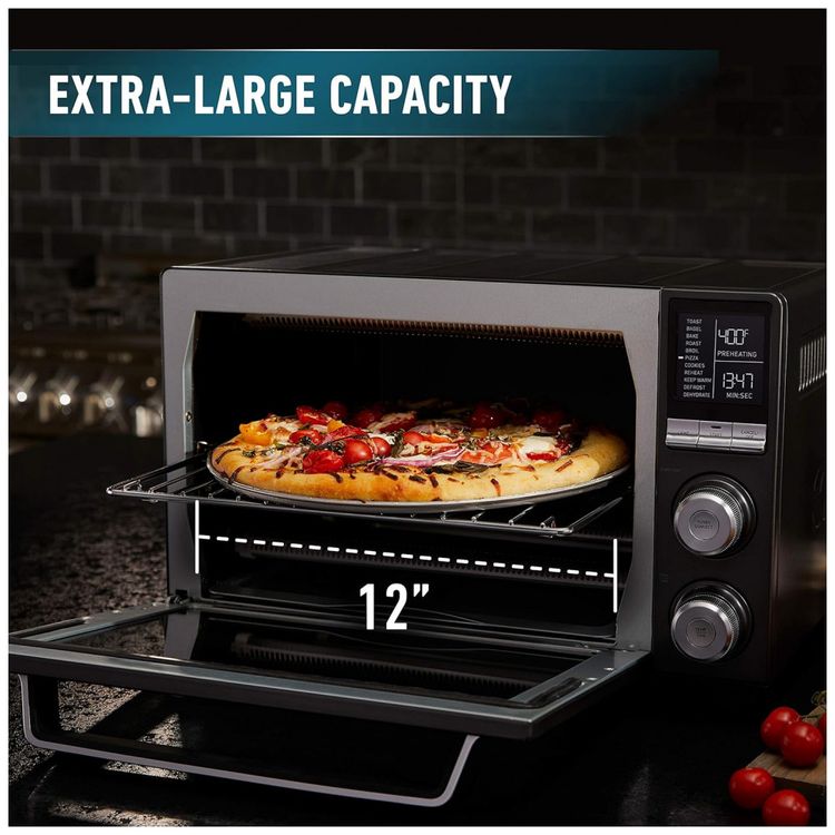 Forno-Eletrico-de-Bancada-Multifuncional-com-Tela-LCD-Aco-foto-1