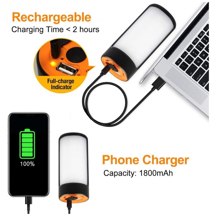 Lanterna-LED-Portatil-Recarregavel-400LM-4800mAh-10H-CT-foto-1