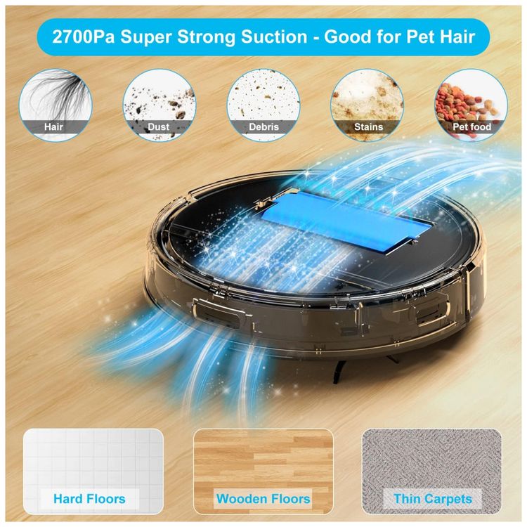 Tikom-Aspirador-de-Po-Robo-2700Pa-Capacidade-450-mL-foto-2