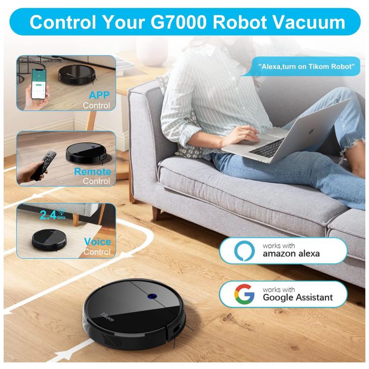 Tikom-Aspirador-de-Po-Robo-2700Pa-Capacidade-450-mL-foto-3