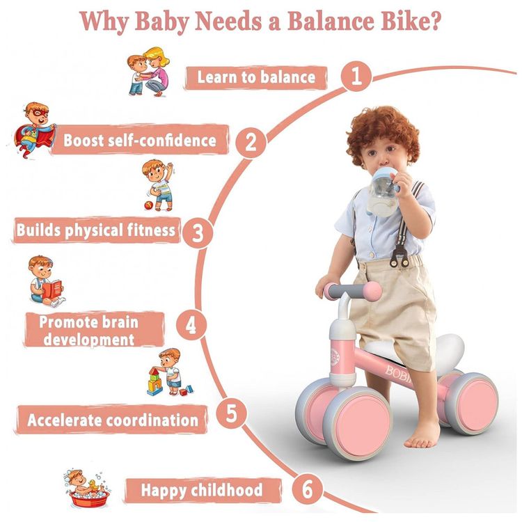 BOBIKE-Bicicleta-sem-Pedal-Infantil-para-Bebes-de-1-a-3-foto-3