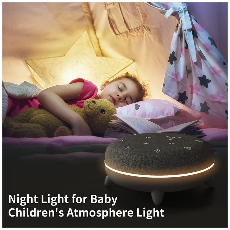 Maquina-de-Ruido-para-Dormir-7-Sons-com-Luz-Ambiente-foto-1