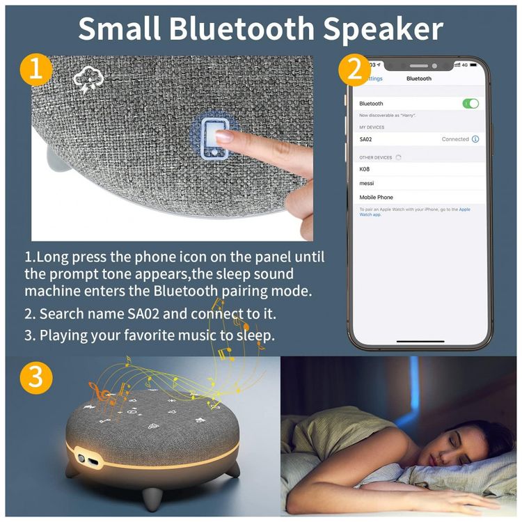 Maquina-de-Ruido-para-Dormir-7-Sons-com-Luz-Ambiente-foto-3