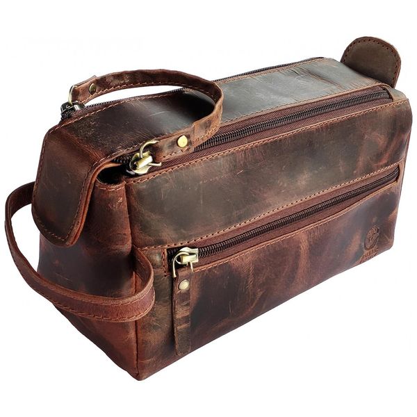 Necessaire-Masculina-Vintage-de-Couro-com-Forro-a-Prova-d-foto-0