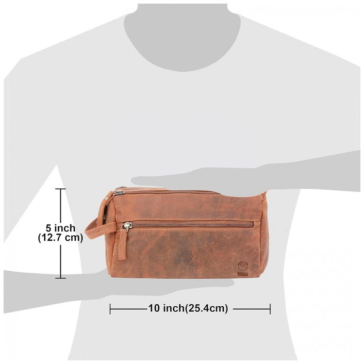 Necessaire-Masculina-Vintage-de-Couro-com-Forro-a-Prova-d-foto-1