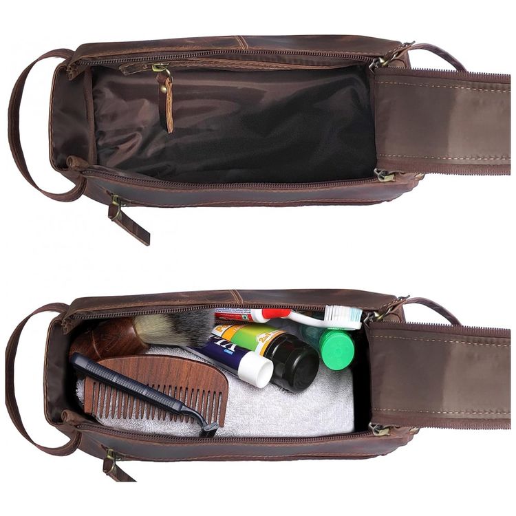 Necessaire-Masculina-Vintage-de-Couro-com-Forro-a-Prova-d-foto-4