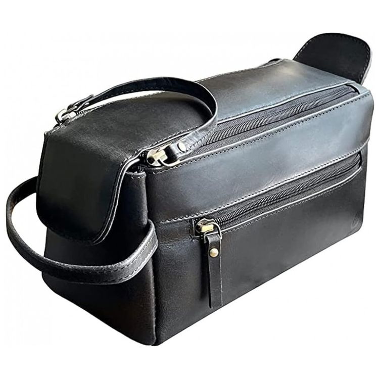 Rustic-Town-Necessaire-Masculina-Vintage-de-Couro-com-Forro-foto-0