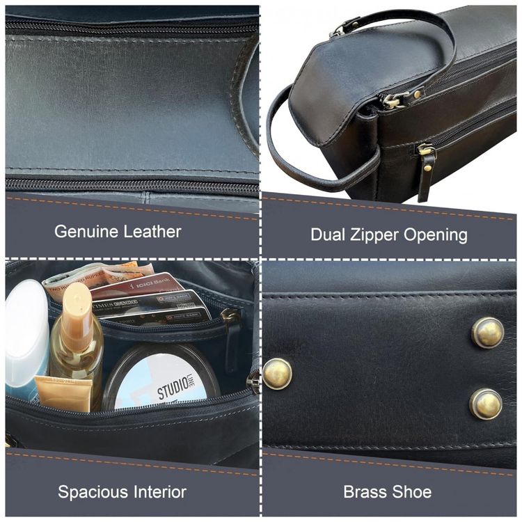 Rustic-Town-Necessaire-Masculina-Vintage-de-Couro-com-Forro-foto-3