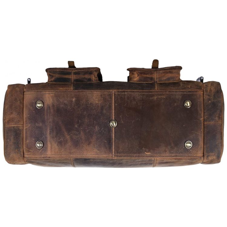 Bolsa-de-Viagem-Masculina-Classica-de-Couro-KOMALC-Marrom-foto-2