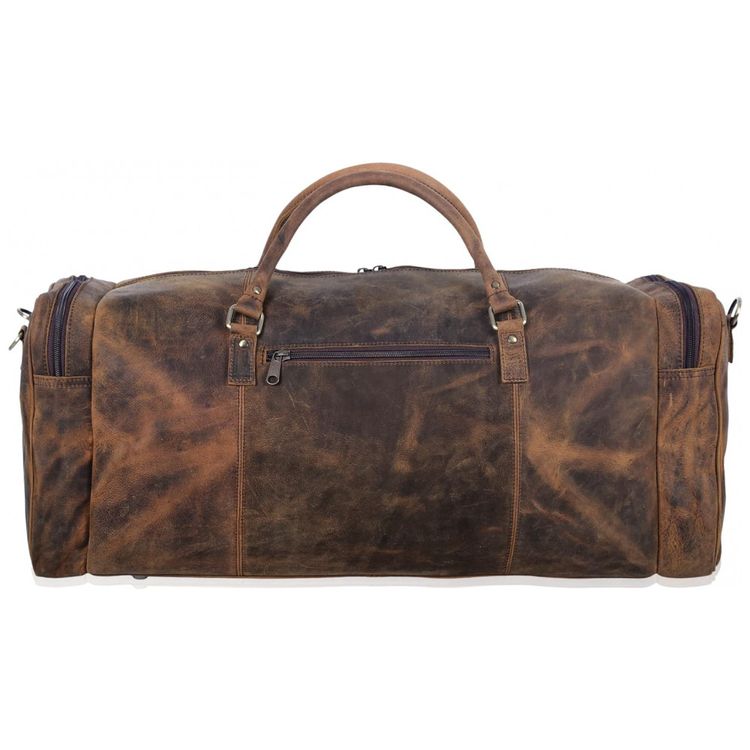 Bolsa-de-Viagem-Masculina-Classica-de-Couro-KOMALC-Marrom-foto-4