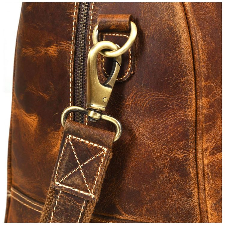 Aaron-Bolsa-de-Viagem-Masculina-Classica-de-Couro--Marrom-foto-3