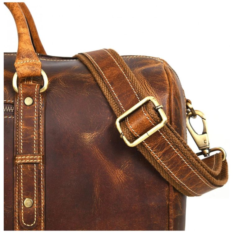 Aaron-Bolsa-de-Viagem-Masculina-Classica-de-Couro--Marrom-foto-4