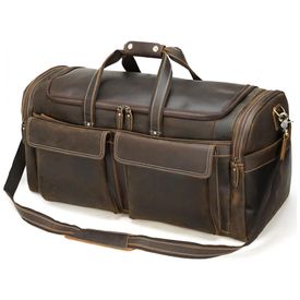 Polare-Bolsa-de-Viagem-Masculina-Classica-de-Couro--Marrom-foto-0