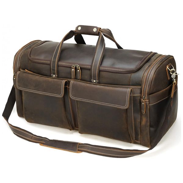 Polare-Bolsa-de-Viagem-Masculina-Classica-de-Couro--Marrom-foto-0