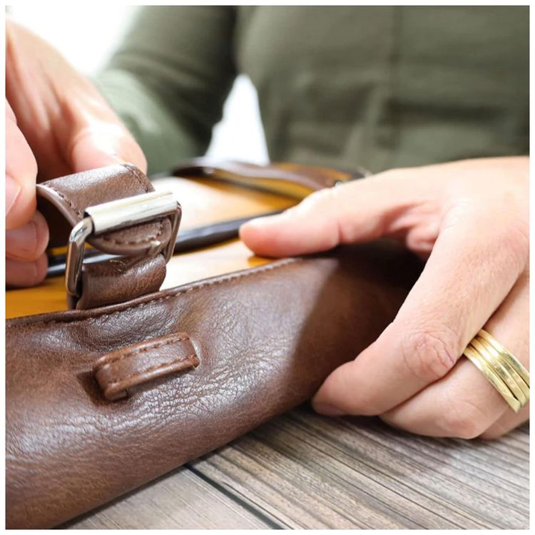 Necessaire-Masculina-Vintage-de-Couro-Sintetico-com-Forro-a-foto-5