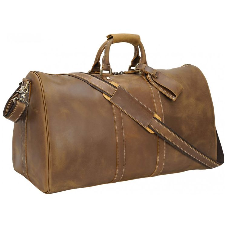 Bolsa-de-Viagem-Masculina-Classica-de-Couro-POLARE--Marrom-foto-0