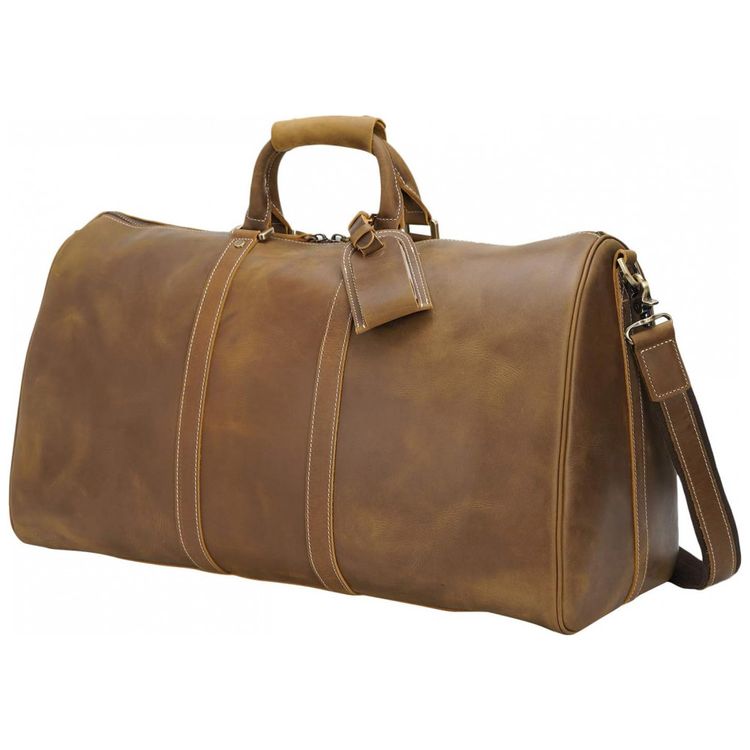 Bolsa-de-Viagem-Masculina-Classica-de-Couro-POLARE--Marrom-foto-1