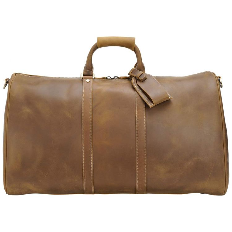 Bolsa-de-Viagem-Masculina-Classica-de-Couro-POLARE--Marrom-foto-2