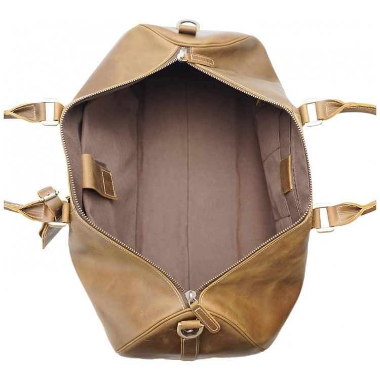 Bolsa-de-Viagem-Masculina-Classica-de-Couro-POLARE--Marrom-foto-3