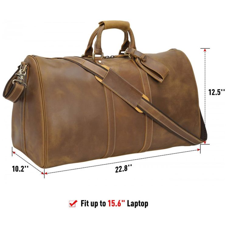 Bolsa-de-Viagem-Masculina-Classica-de-Couro-POLARE--Marrom-foto-5