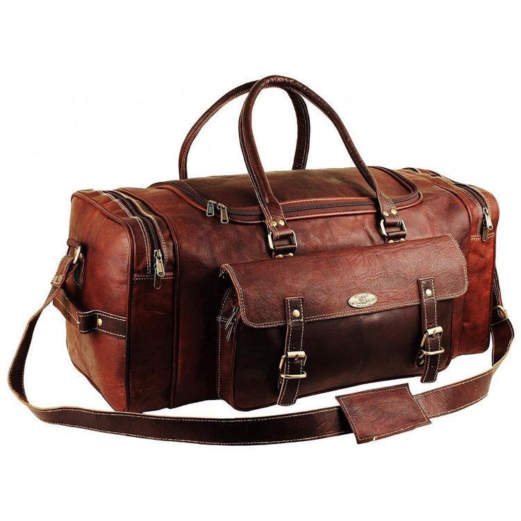 Bolsa-de-Viagem-Masculina-Classica-de-Couro-HULSH-Marrom-foto-0