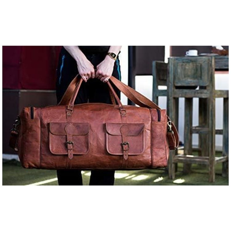 KPL-Bolsa-de-Viagem-Masculina-Classica-de-Couro-KOMALS-foto-5