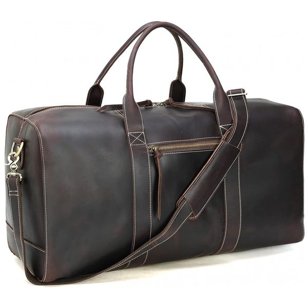 Polare-Bolsa-de-Viagem-Masculina-Classica-de-Couro--Marrom-foto-0