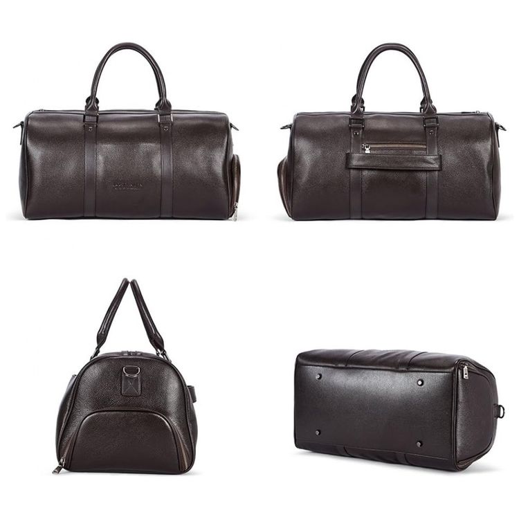 Bolsa-de-Viagem-Masculina-Classica-de-Couro-Cafe-BOSTANTEN-foto-2