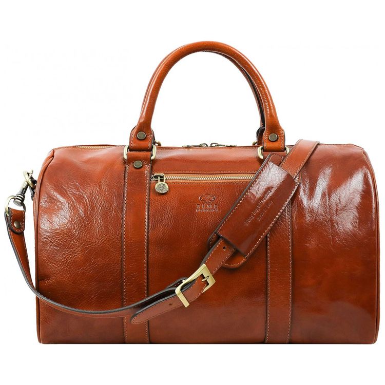 Bolsa-de-Viagem-Unissex-Classica-de-Couro-TIME-RESISTANCE-foto-0