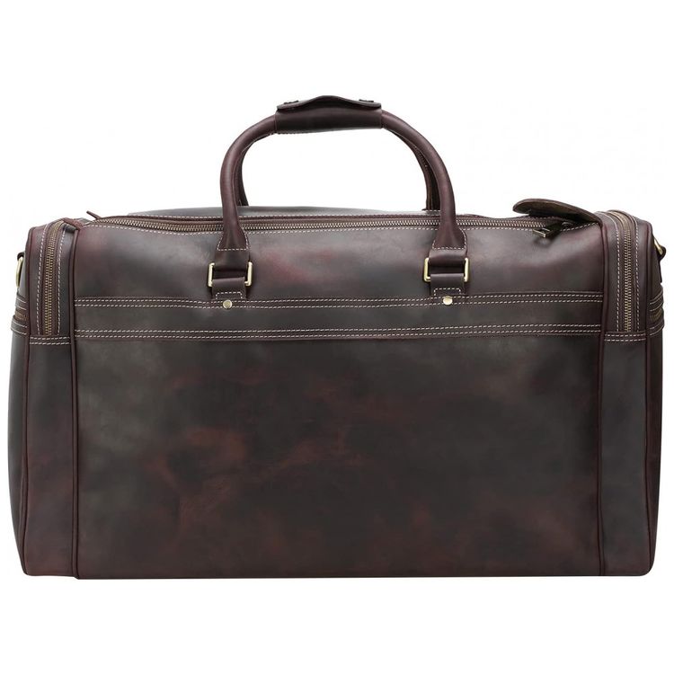 Bolsa-de-Viagem-Masculina-Classica-de-Couro-POLARE--Marrom-foto-2
