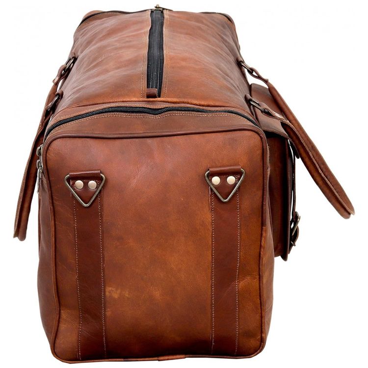 Bolsa-de-Viagem-Masculina-Classica-de-Couro-CUERO-Marrom-foto-5