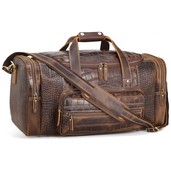 Bolsa-de-Viagem-Masculina-Classica-de-Couro-POLARE--Marrom-foto-0