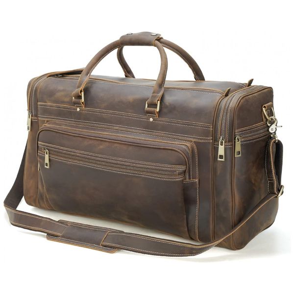 Texto-Bolsa-de-Viagem-Masculina-Classica-de-Couro--Marrom-foto-0