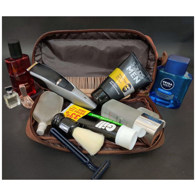 Necessaire-Masculina-Vintage-de-Couro-com-Forro-a-Prova-d-foto-5